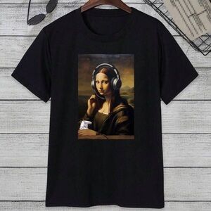 Men’s Black Mona Lisa Gamer T-Shirt